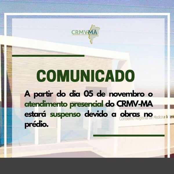 atendimento suspenso 05.11.21